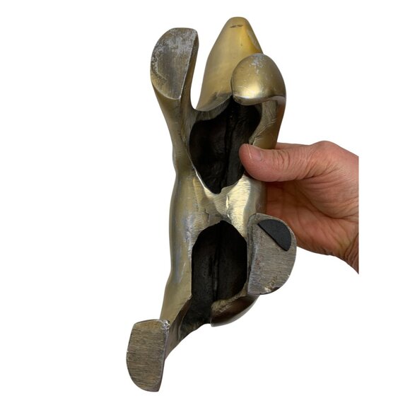 VTG Brass Bear Figurine Sculpture 10" x 6" Artisan Decor Collectible Art GIFT - Picture 8 of 13